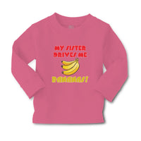 Baby Clothes My Sister Drives Me Bananas! Boy & Girl Clothes Cotton - Cute Rascals