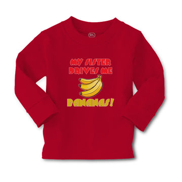 Baby Clothes My Sister Drives Me Bananas! Boy & Girl Clothes Cotton