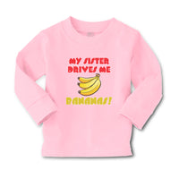 Baby Clothes My Sister Drives Me Bananas! Boy & Girl Clothes Cotton - Cute Rascals