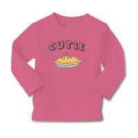 Baby Clothes Blue Word Cutie and Picture of A Pie Boy & Girl Clothes Cotton - Cute Rascals