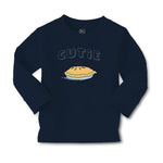 Baby Clothes Blue Word Cutie and Picture of A Pie Boy & Girl Clothes Cotton - Cute Rascals