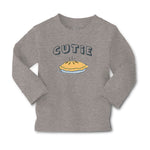 Baby Clothes Blue Word Cutie and Picture of A Pie Boy & Girl Clothes Cotton - Cute Rascals