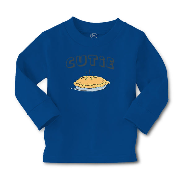 Baby Clothes Blue Word Cutie and Picture of A Pie Boy & Girl Clothes Cotton - Cute Rascals