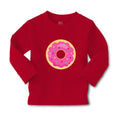 Baby Clothes Pink Donuts Food and Beverages Desserts Boy & Girl Clothes Cotton