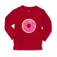Baby Clothes Pink Donuts Food and Beverages Desserts Boy & Girl Clothes Cotton - Cute Rascals
