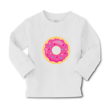 Baby Clothes Pink Donuts Food and Beverages Desserts Boy & Girl Clothes Cotton