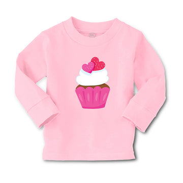 Baby Clothes Love Cupcake Food and Beverages Cupcakes Boy & Girl Clothes Cotton