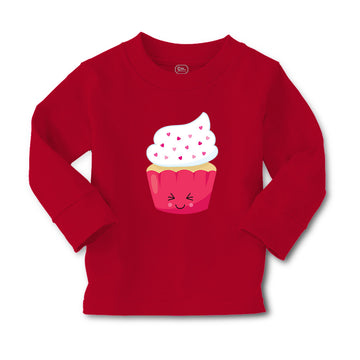 Baby Clothes Pink Love Cupcake Eyes Food and Beverages Cupcakes Cotton