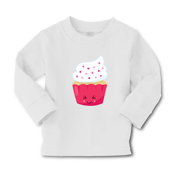 Baby Clothes Pink Love Cupcake Eyes Food and Beverages Cupcakes Cotton