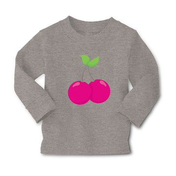 Baby Clothes Kawaii Cherries Food and Beverages Fruit Boy & Girl Clothes Cotton