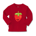 Baby Clothes Red Strawberry Food and Beverages Fruit Boy & Girl Clothes Cotton