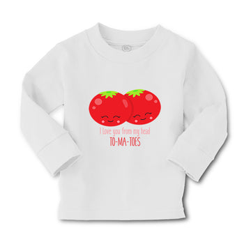 Baby Clothes Love Tomatoes Sign Vegetables Boy & Girl Clothes Cotton