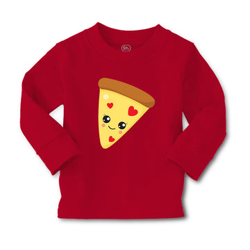 Baby Clothes Love Pizza Food and Beverages Pizza Boy & Girl Clothes Cotton