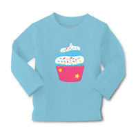 Baby Clothes Blue Dark Pink Cupcake Food and Beverages Cupcakes Cotton - Cute Rascals