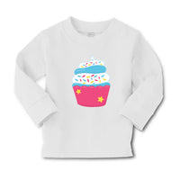 Baby Clothes Blue Dark Pink Cupcake Food and Beverages Cupcakes Cotton - Cute Rascals