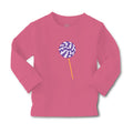 Baby Clothes Purple White Lollipop Food and Beverages Desserts Cotton