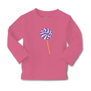 Baby Clothes Purple White Lollipop Food and Beverages Desserts Cotton