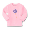 Baby Clothes Purple White Lollipop Food and Beverages Desserts Cotton
