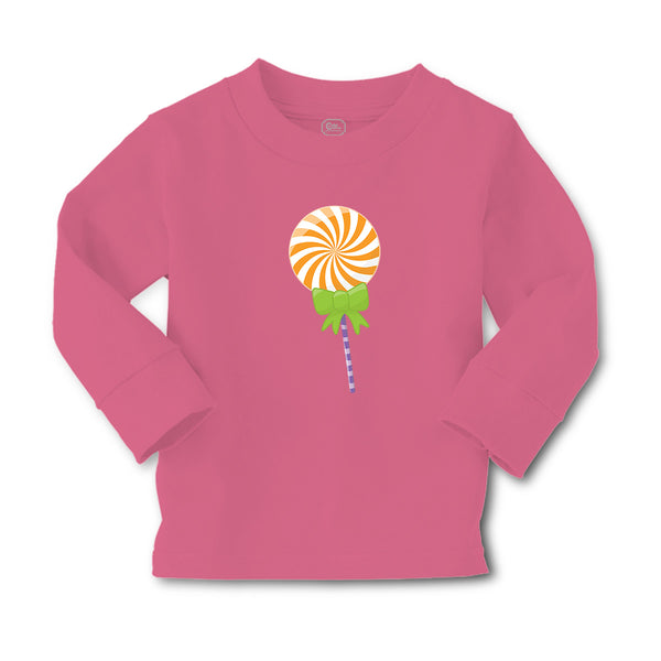 Baby Clothes Swirl Orange Lollipop Bow Food and Beverages Desserts Cotton - Cute Rascals