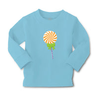 Baby Clothes Swirl Orange Lollipop Bow Food and Beverages Desserts Cotton - Cute Rascals