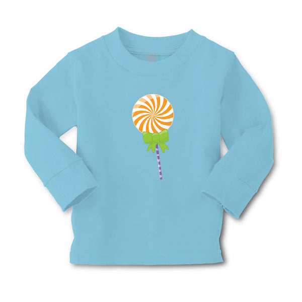 Baby Clothes Swirl Orange Lollipop Bow Food and Beverages Desserts Cotton - Cute Rascals