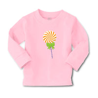 Baby Clothes Swirl Orange Lollipop Bow Food and Beverages Desserts Cotton - Cute Rascals
