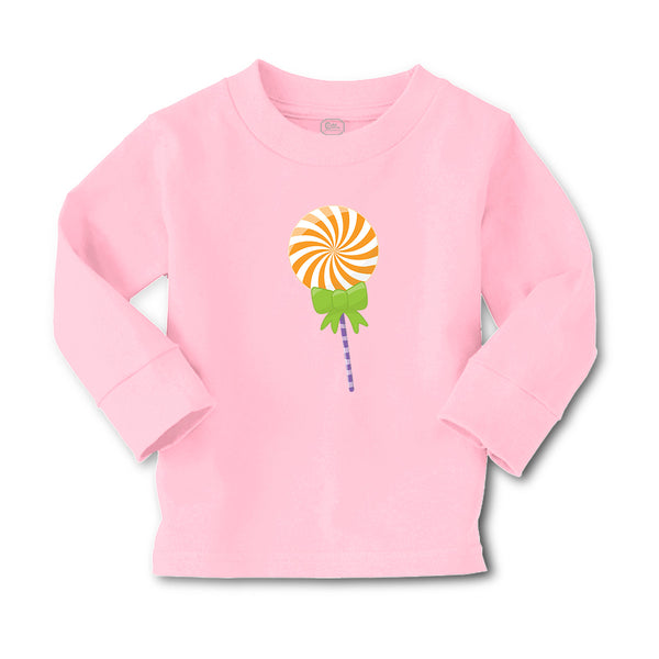 Baby Clothes Swirl Orange Lollipop Bow Food and Beverages Desserts Cotton - Cute Rascals