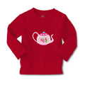 Baby Clothes Rose Print Teapot Food and Beverages Tea Boy & Girl Clothes Cotton