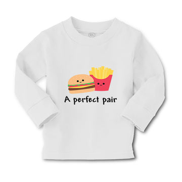 Baby Clothes A Perfect Pair Burger and Fries Funny Humor Boy & Girl Clothes