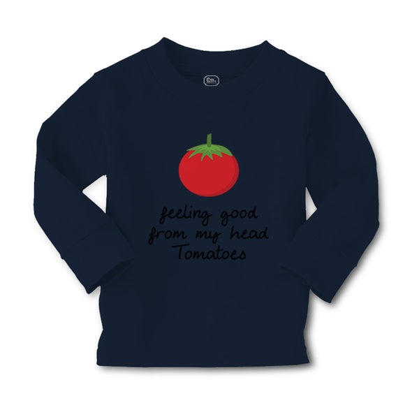 Baby Clothes Feeling Good from My Head Tomatoes Vegetables Boy & Girl Clothes - Cute Rascals