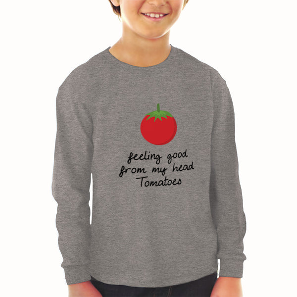 Baby Clothes Feeling Good from My Head Tomatoes Vegetables Boy & Girl Clothes - Cute Rascals