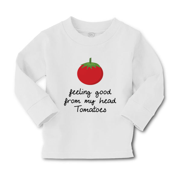 Baby Clothes Feeling Good from My Head Tomatoes Vegetables Boy & Girl Clothes - Cute Rascals