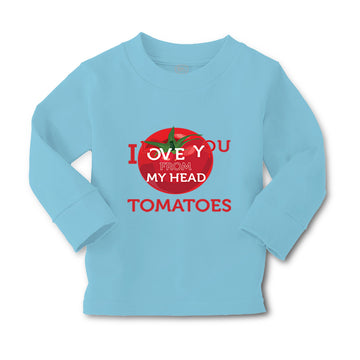 Baby Clothes Tomatoes I Love You from My Head Vegetables Boy & Girl Clothes