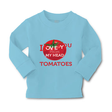 Baby Clothes Tomatoes I Love You from My Head Vegetables Boy & Girl Clothes