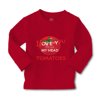 Baby Clothes Tomatoes I Love You from My Head Vegetables Boy & Girl Clothes