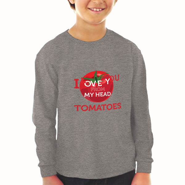 Baby Clothes Tomatoes I Love You from My Head Vegetables Boy & Girl Clothes - Cute Rascals