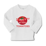 Baby Clothes Tomatoes I Love You from My Head Vegetables Boy & Girl Clothes - Cute Rascals