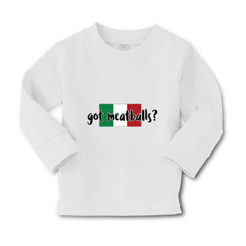 Baby Clothes Got Meatballs Italia Flag Italy Funny Humor Boy & Girl Clothes