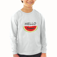 Baby Clothes Hello Summer Watermelon Food & Beverage Fruit Boy & Girl Clothes - Cute Rascals