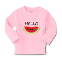 Baby Clothes Hello Summer Watermelon Food & Beverage Fruit Boy & Girl Clothes - Cute Rascals