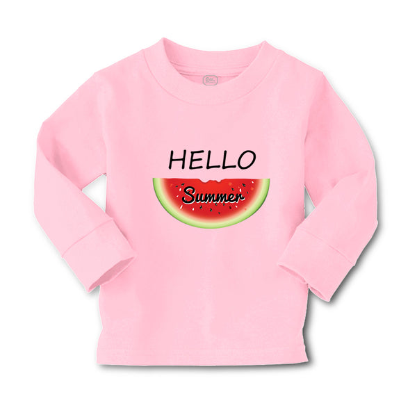 Baby Clothes Hello Summer Watermelon Food & Beverage Fruit Boy & Girl Clothes - Cute Rascals