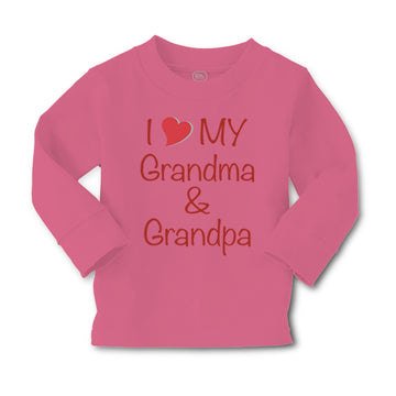 Baby Clothes I Love My Grandma and Grandpa Grandfather Boy & Girl Clothes Cotton