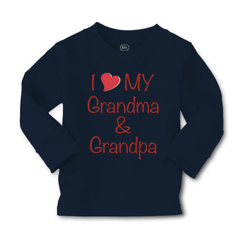 Baby Clothes I Love My Grandma and Grandpa Grandfather Boy & Girl Clothes Cotton