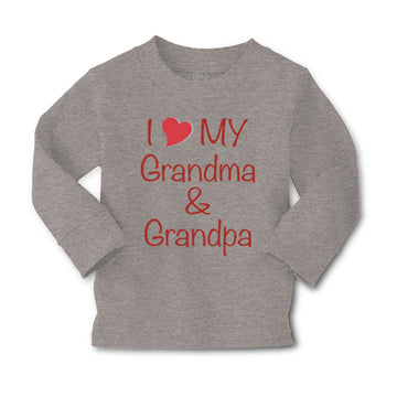 Baby Clothes I Love My Grandma and Grandpa Grandfather Boy & Girl Clothes Cotton
