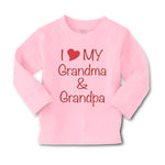 Baby Clothes I Love My Grandma and Grandpa Grandfather Boy & Girl Clothes Cotton - Cute Rascals