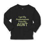 Baby Clothes I Get My Awesomeness from My Aunt Auntie Style C Boy & Girl Clothes - Cute Rascals