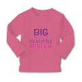 Baby Clothes Big Sister to A Little Mister Boy & Girl Clothes Cotton