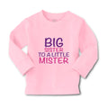 Baby Clothes Big Sister to A Little Mister Boy & Girl Clothes Cotton