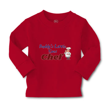 Baby Clothes Daddy's Little Sous Chef Cooking Dad Father's Day Cotton