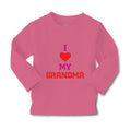 Baby Clothes I Heart My Grandma Love Grandmother Grandma Boy & Girl Clothes